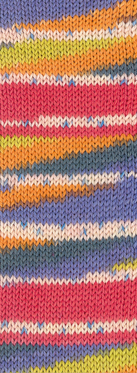 3384 Limette/Orange/Rauchblau/Rosé/Himbeer/ Blaulila