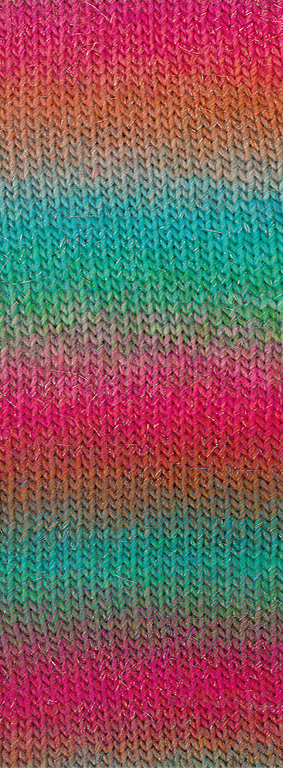 7618 Himbeer/Rost/Graugrün/Türkis/Jade/Fuchsia