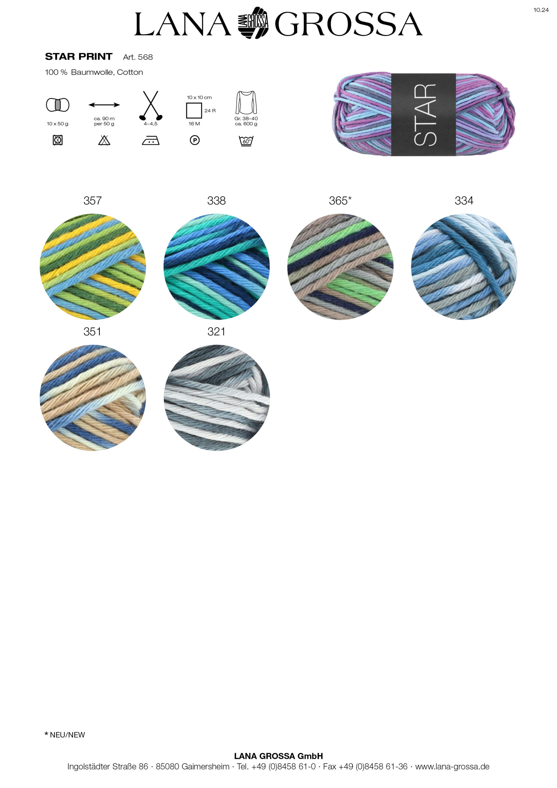 LANA GROSSA Mode mit Wolle Handels- und Vertriebs GmbH STAR PRINT