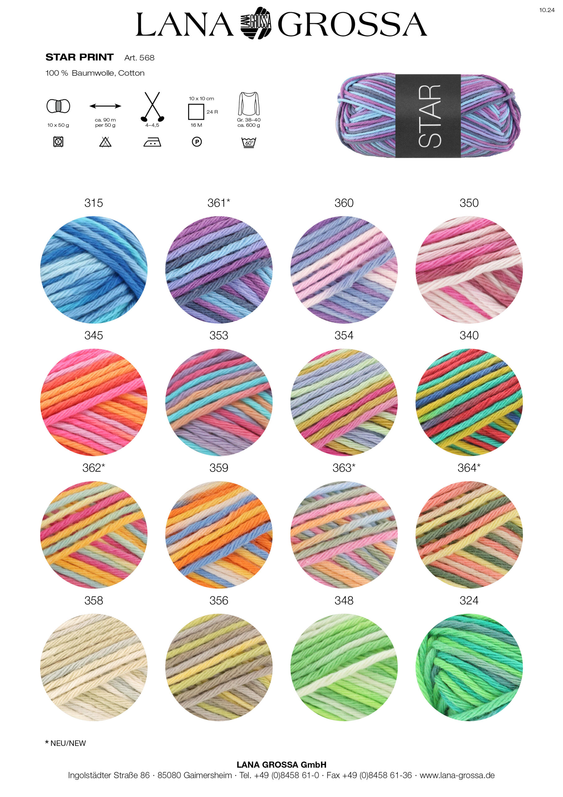 LANA GROSSA Mode mit Wolle Handels- und Vertriebs GmbH STAR PRINT