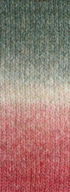 999 Grau/Weißgrau/Ecru/Weißrot/Beere verlaufend gestreift