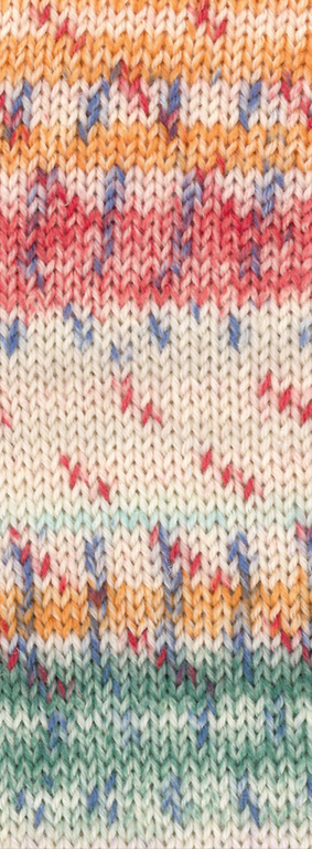 930 Pastellrosa/Mint/Orange/Graugrün/Graublau/ Rot Gestreift/Gesprenkelt