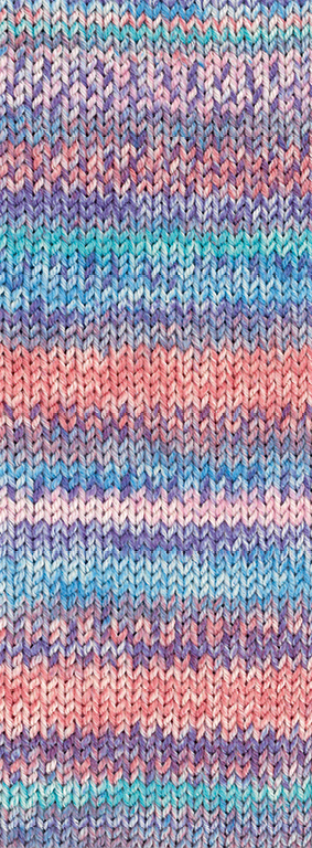 941 Hell-/Himmelblau/Lachs/Violett/Zartrosa/Türkis/ Grau Meliert