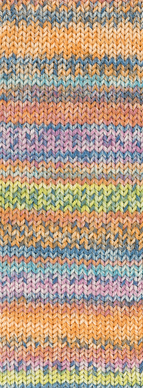 943 Grau/Pfirsich/Mango/Rosa/Minttürkis/Orange/ Zitrusgelb Meliert