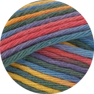 369 Gelb/Lachsrot/Opalgrün/Blau/Blauviolett